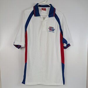 2006 Superbowl XL Detroit White Polo Shirt 40th Anniversary Cotton Mens Large